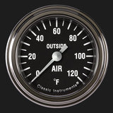 Classic Instruments Hot Rod 2 1/8" Outside Air Temp. Gauge - HR199SLF