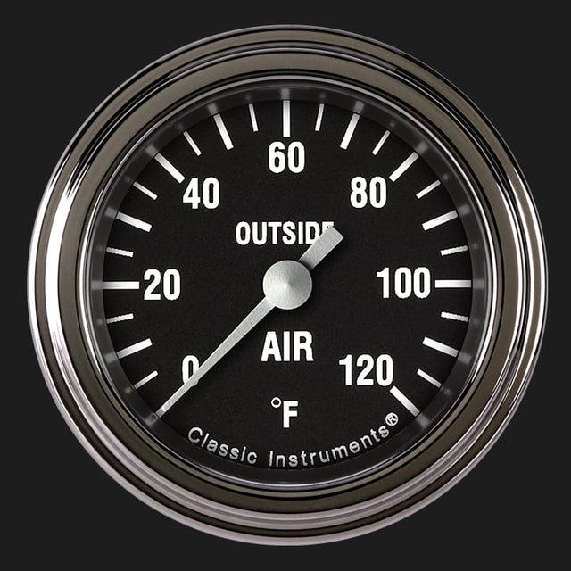 Classic Instruments Hot Rod 2 1/8" Outside Air Temp. Gauge - HR199SLF