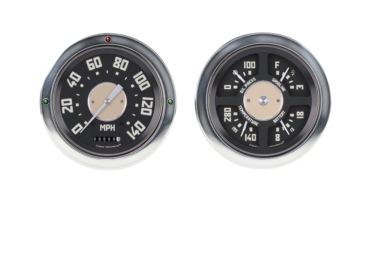 Classic Instruments 54-55 OE CHV TRK- SPEED/QUAD-LS - CT54OE52-LS