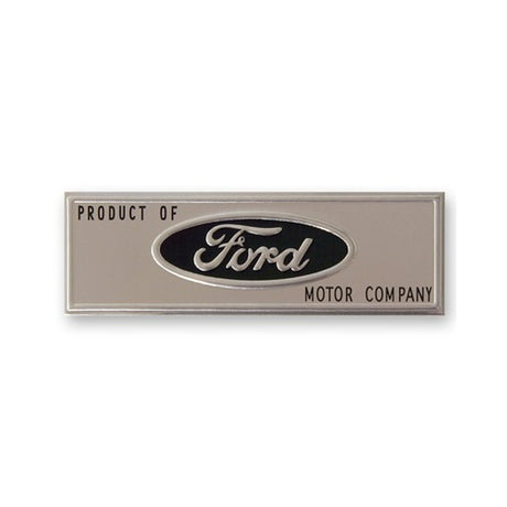 Scott Drake Sill Plate Emblem, Ford Logo, Black - C5ZZ-6513208-T