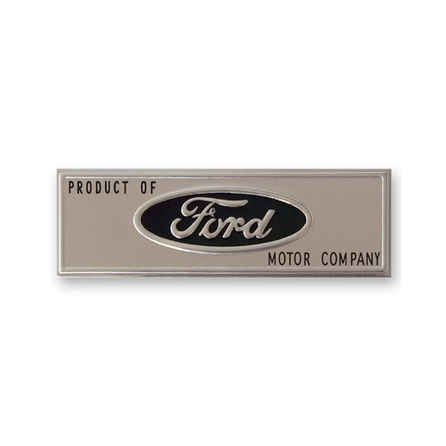 Scott Drake Sill Plate Emblem, Ford Logo, Black - C5ZZ-6513208-T