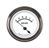 Classic Instruments Classic White 2-1/8" Gear Indicator - CW07SLF