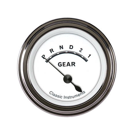 Classic Instruments Classic White 2 1/8" Gear Indicator - CW07SLF