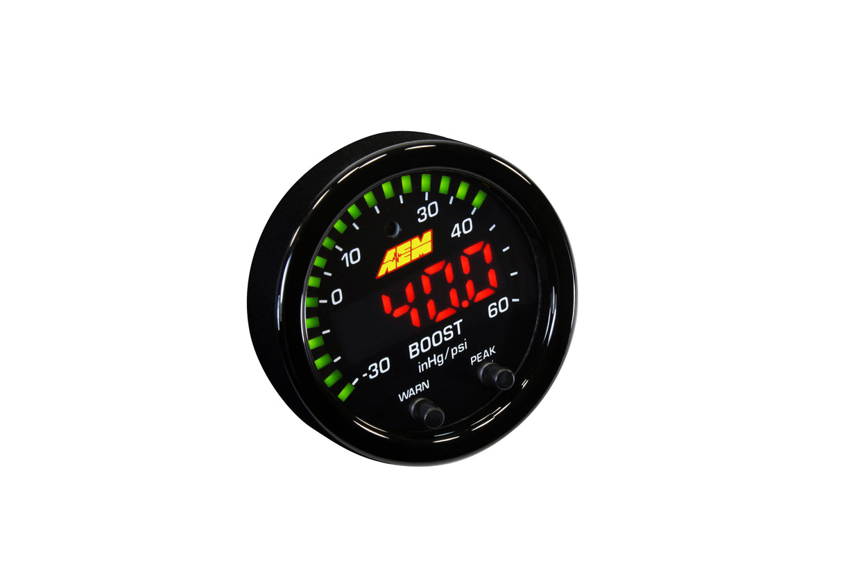 AEM X-Series Boost Pressure Gauge Kit - 30-0308