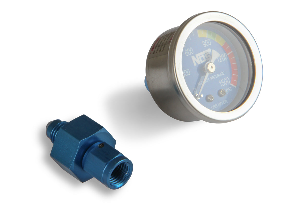 NOS Nitrous Gauge w/ Adapter - 15920NOS