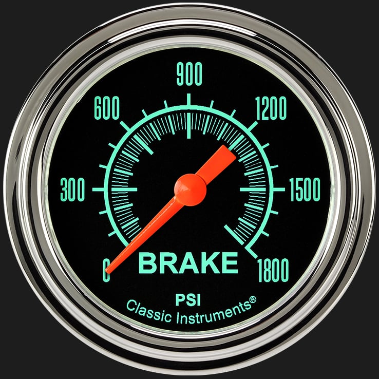 Classic Instruments G/Stock 2 5/8" Brake Pressure Gauge - GS367SLF