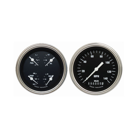 Classic Instruments HOT ROD 3IN SPEEDO/QUAD-GM - HR02SLC
