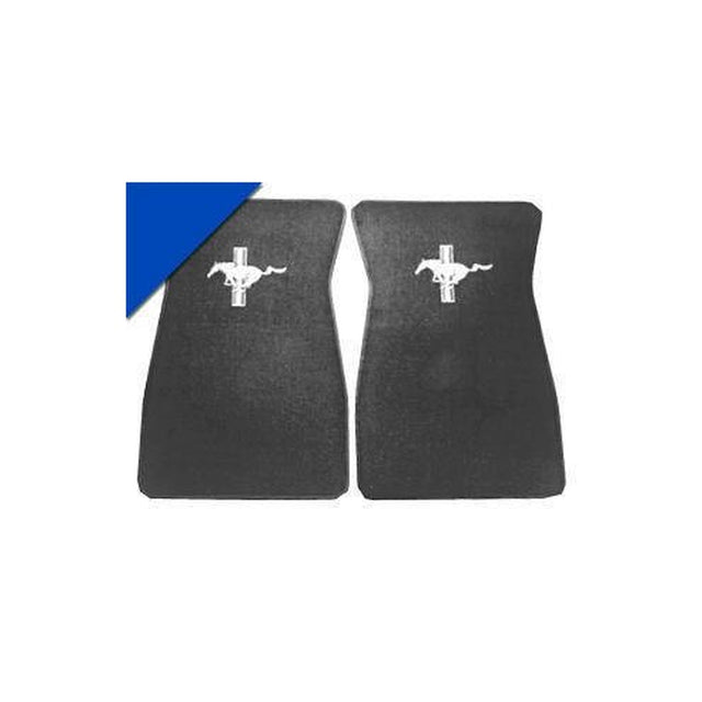 Scott Drake Embroidered Carpet Floor Mats (Bright Blue) - ACC-FM-EMB-BB