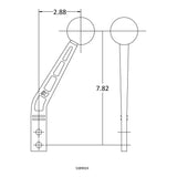 Hurst Billet/Plus Shifter Stick - Black/Machined - 5389024