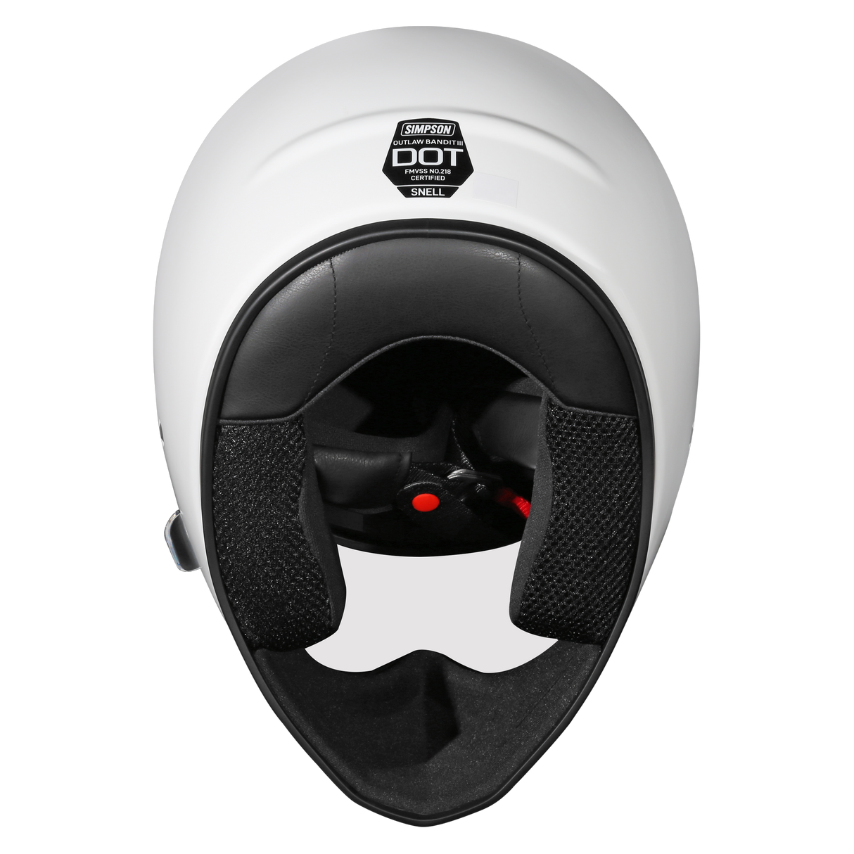 Simpson Motorcycle Outlaw Bandit 3.0 Helmet - White SM - OB31SM