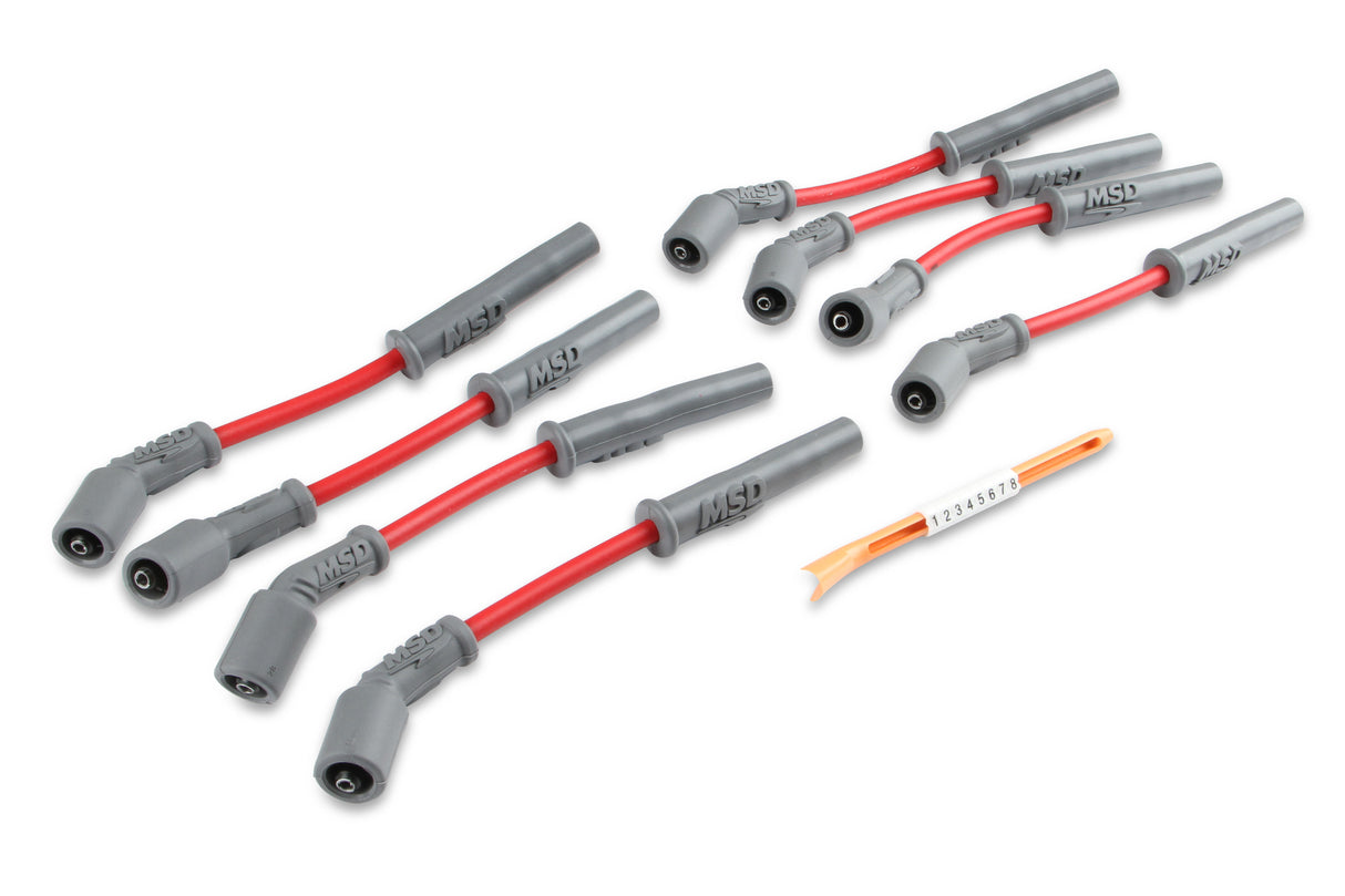 MSD Super Conductor Spark Plug Wire Set, GM LS1, '97-On, Vette, Camaro - 32819