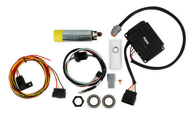 Holley 12-768 VR1 Series Brushless Fuel Pump w/Controller and Bulkhead Harness Quick Kit