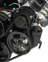 Holley 20-190BK Premium Black Mid-Mount LS7 Complete Accessory System - Dry Sump