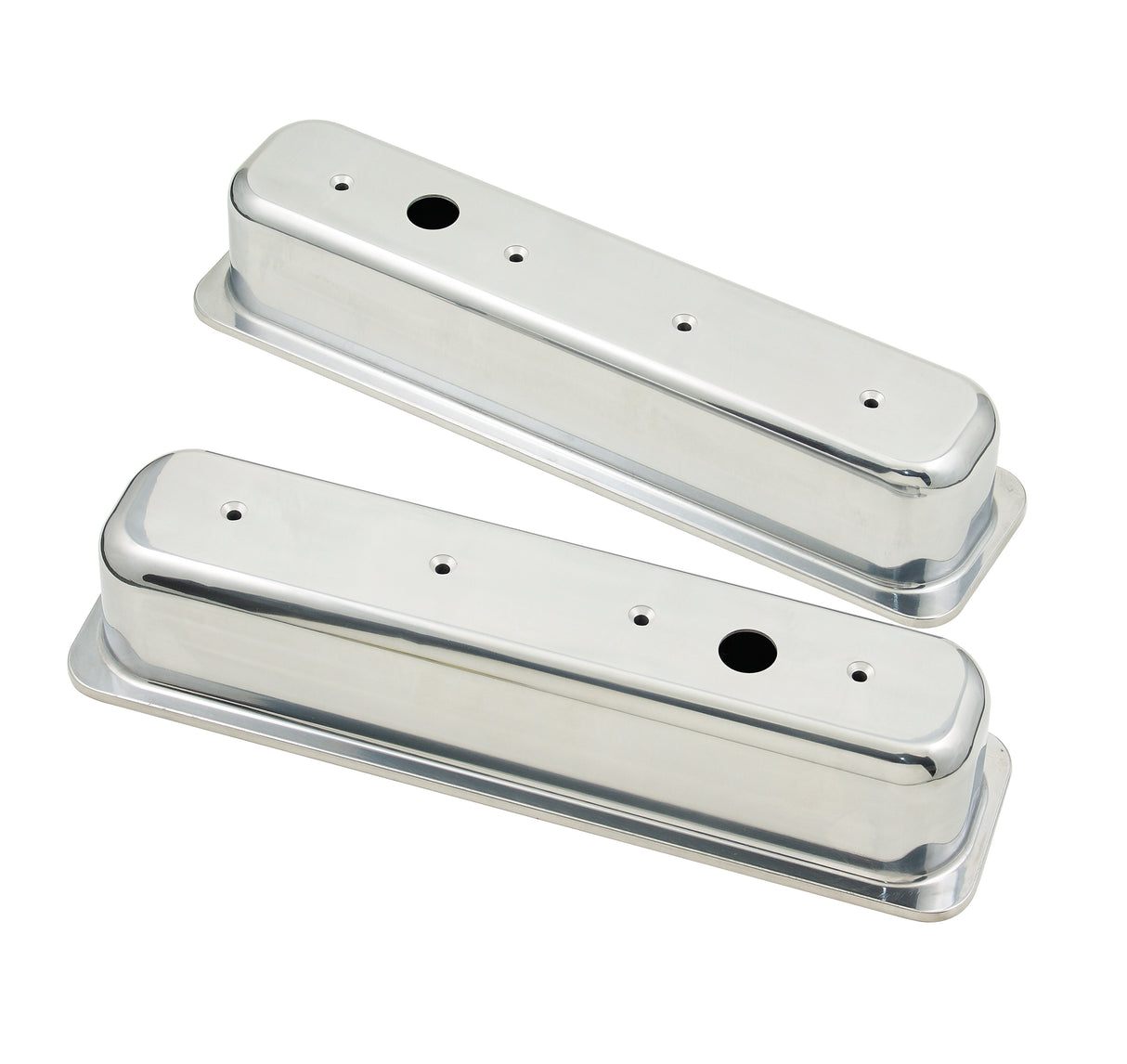 Mr Gasket Polished Aluminum Tall-Style Valve Covers - 6870G