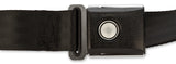 Scott Drake Push Button Seat Belt Black - SB-BK-PBSB