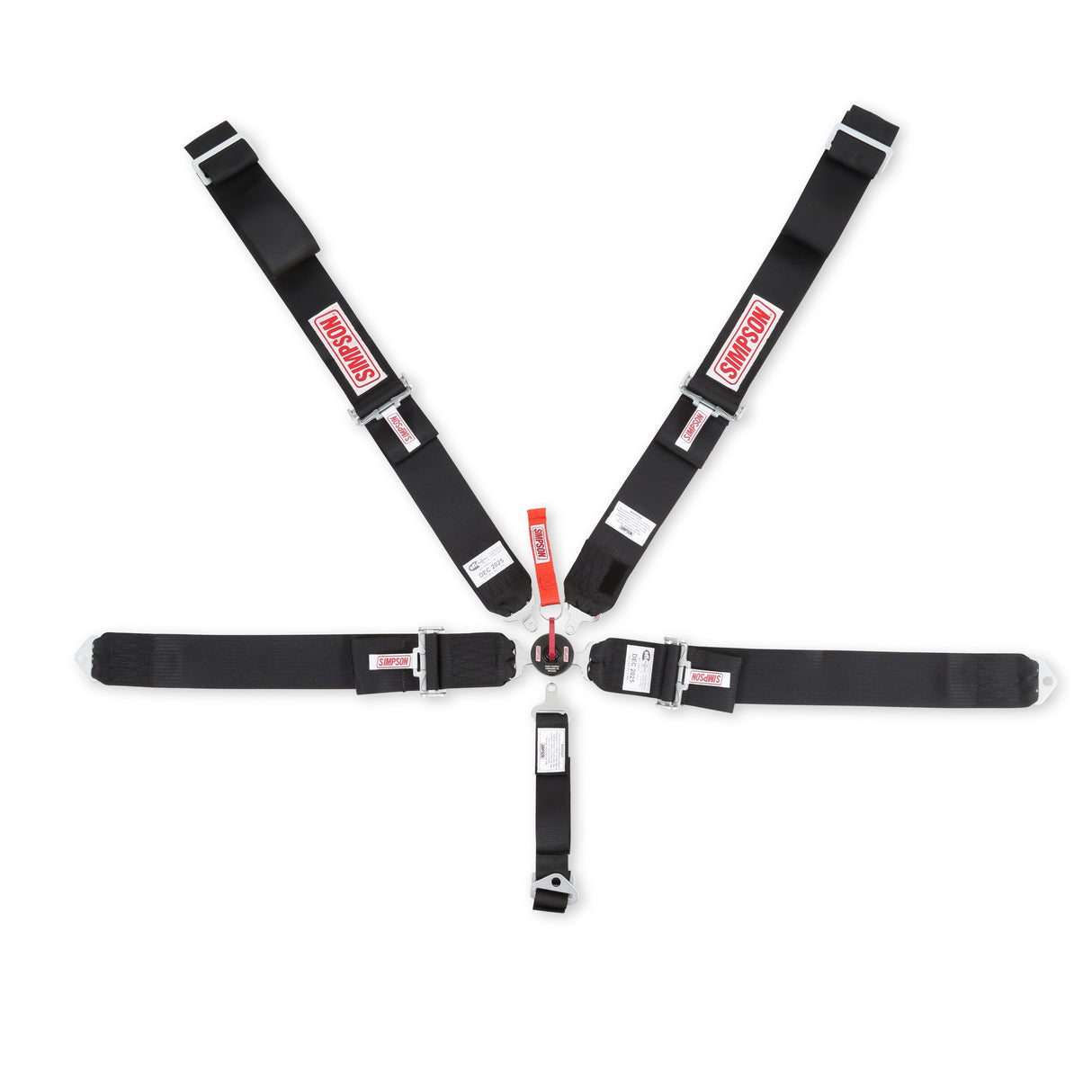 Simpson Lever Camlock Bolt In 5-Point Harness - 29110BK