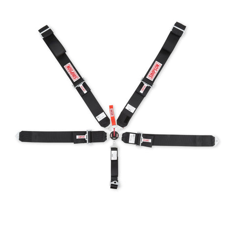 Simpson Lever Camlock Bolt In 5-Point Harness - 29110BK