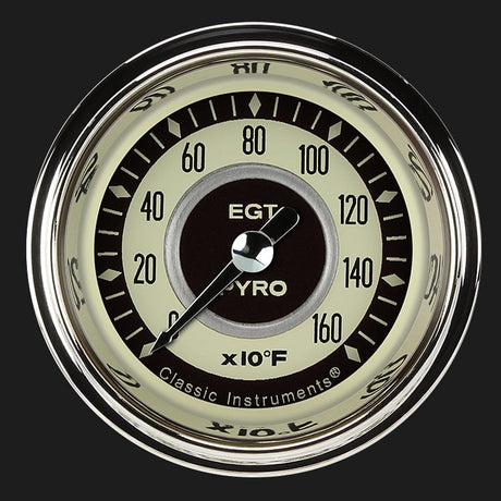 Classic Instruments Nostalgia VT 2 1/8" Exhaust Gas Temp. Gauge - NT198SHC