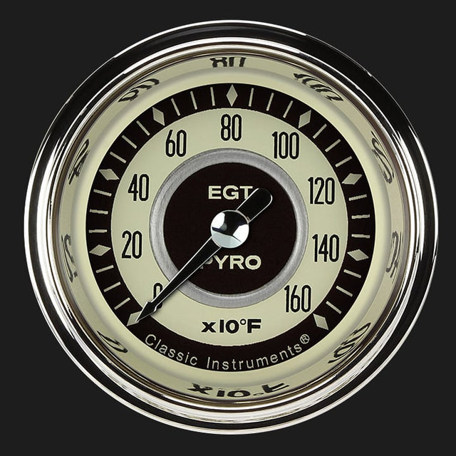 Classic Instruments Nostalgia VT 2 1/8" Exhaust Gas Temp. Gauge - NT198SHC