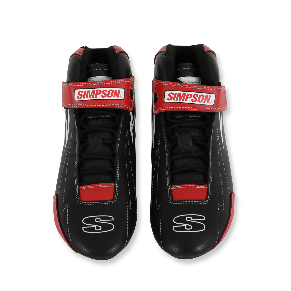 Simpson Supercoil Shoe Black/Red - 9.5 - SC950R