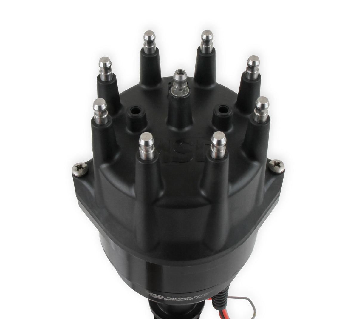 MSD Ready-to-Run Black Marine Distributor Ford 351C-460, Steel Gear - 835071