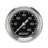 Classic Instruments Autocross Gray 2-5/8" Boost Gauge (60 PSI) - AX343GAPF