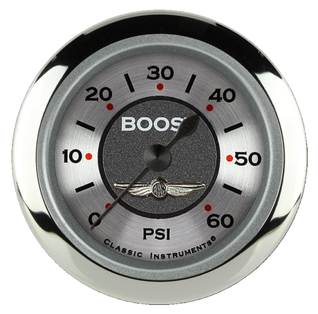Classic Instruments All American 2 1/8" Boost Gauge, 60 psi - AW143SRC