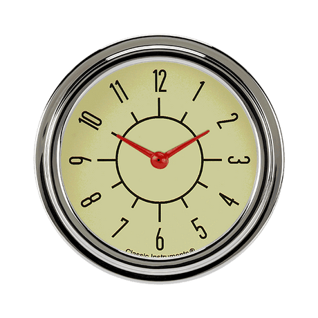 Classic Instruments 6-Pack Matching Tan 2 5/8" Clock - SX92TSLF