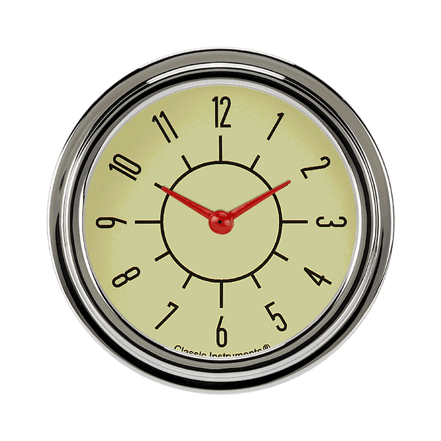 Classic Instruments 6-Pack Matching Tan 2 5/8" Clock - SX92TSLF
