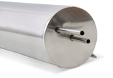 Mr Gasket Overflow Tank - 3 Inch Diameter 10" Height Polished Stainless Steel - 9133