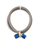 NOS Stainless Steel Braided Hose -4AN 2-foot Blue - 15230NOS