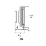 Mr Gasket Water Pump Pulley - Chrome - Double Groove - 4967