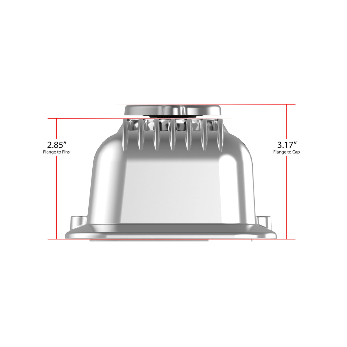 Holley 241-137 Valve Covers - Muscle Series - Finned - SBC - Polished