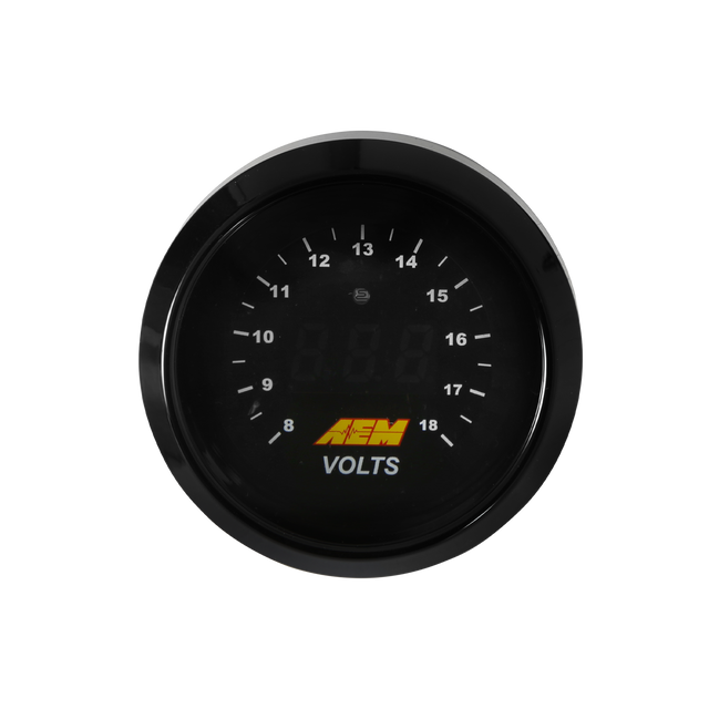 AEM Classic Digital Volt Gauge Kit - 30-4400