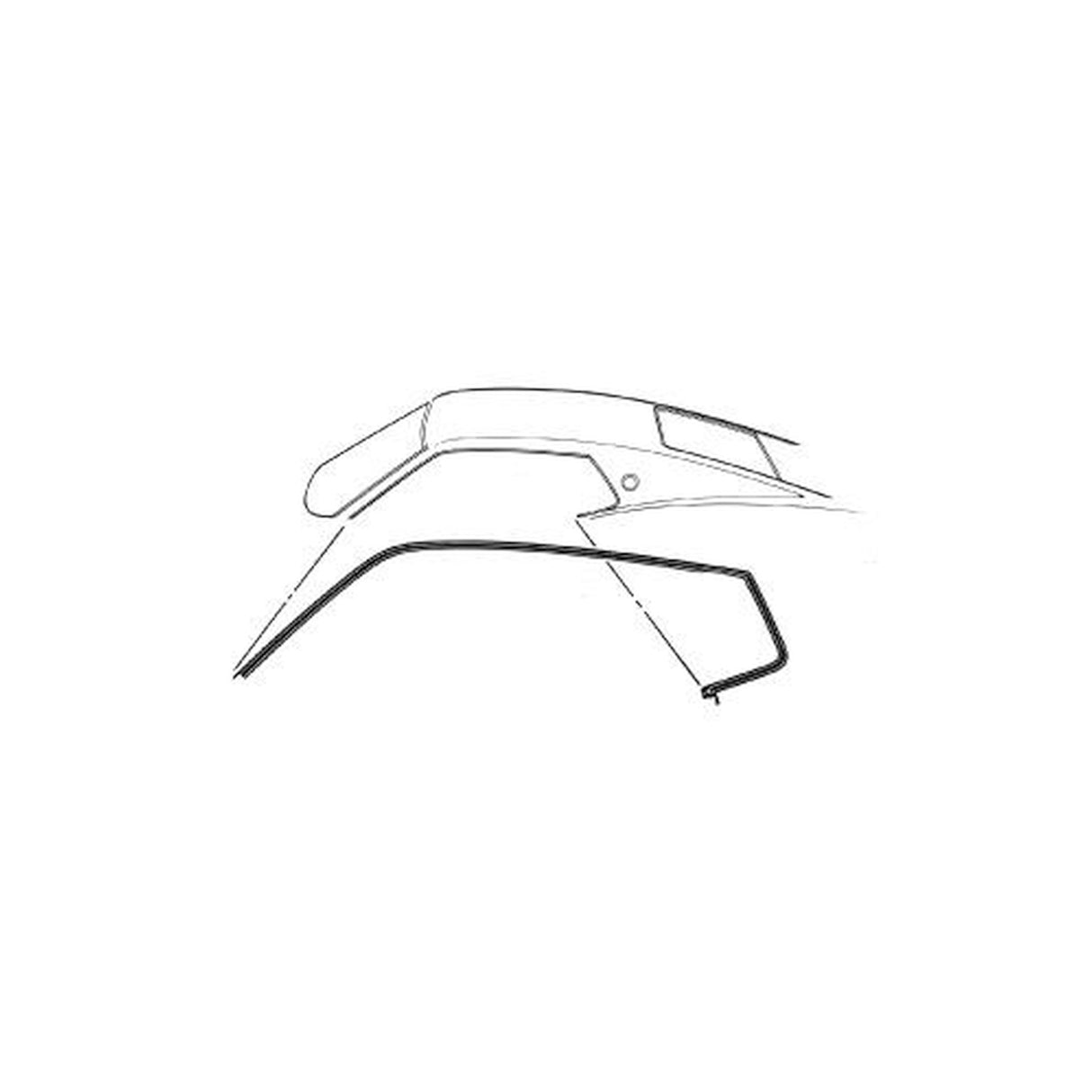 Scott Drake 69-70 Roof Rail Seal Fastback - C9ZZ-6351222-3C