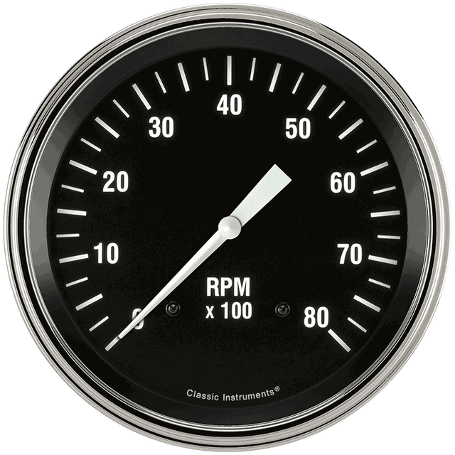 Classic Instruments HOT ROD 5IN TACH 8000 RPM - HR71SLC