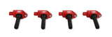 MSD Ignition Coil - Blaster Series - Red - 4-Pack - 82544