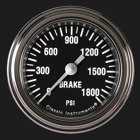 Classic Instruments Hot Rod 2 1/8" Brake Pressure Gauge - HR167SLF