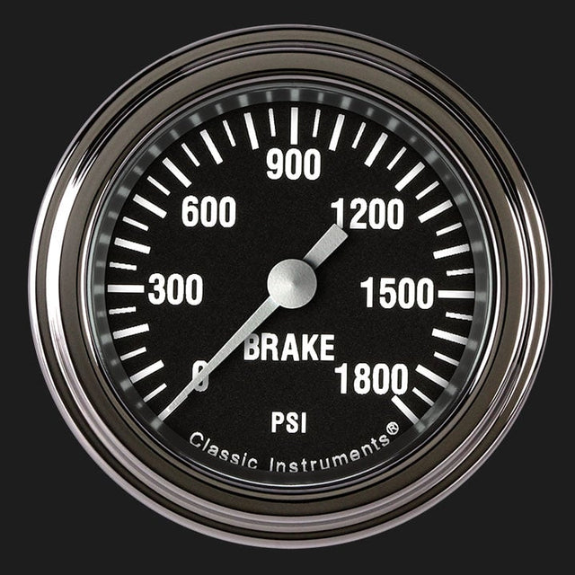 Classic Instruments Hot Rod 2 1/8" Brake Pressure Gauge - HR167SLF