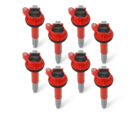 MSD Ignition Coil - Blaster - Ford Shelby GT350/500 5.2L V8 - Red - 8-Pack - 824528
