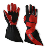 Racequip SFI 3.3/5 Red / Black Outseam Long Gauntlet Nomex Race Gloves - Small - 359102RQP