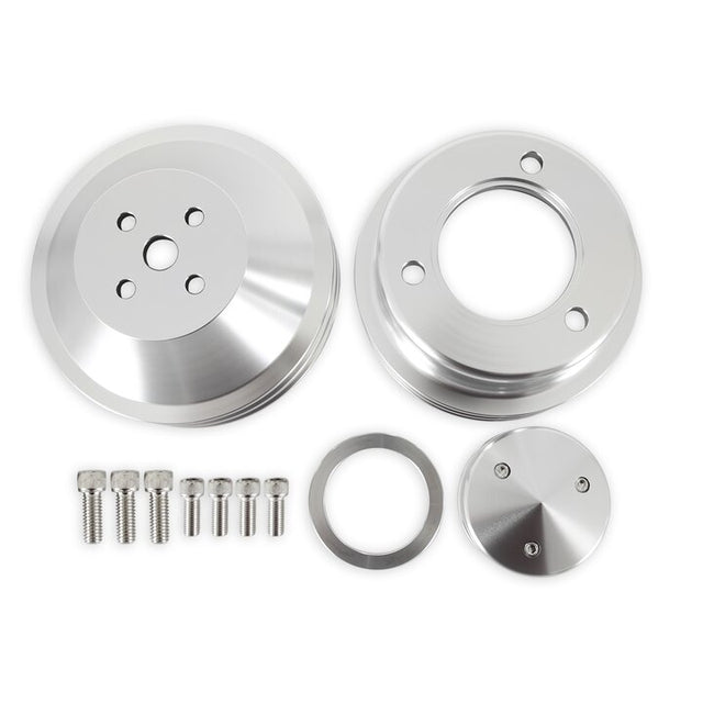 Scott Drake Billet Pulley Kit Double Groove - B-F102