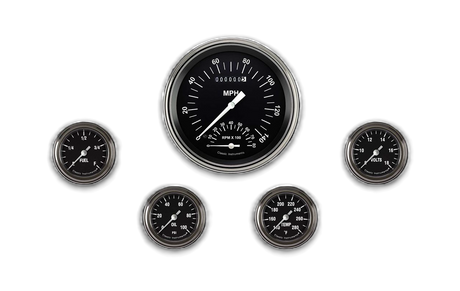 Classic Instruments Hot Rod Five Gauge Set 165 - HR165SLF