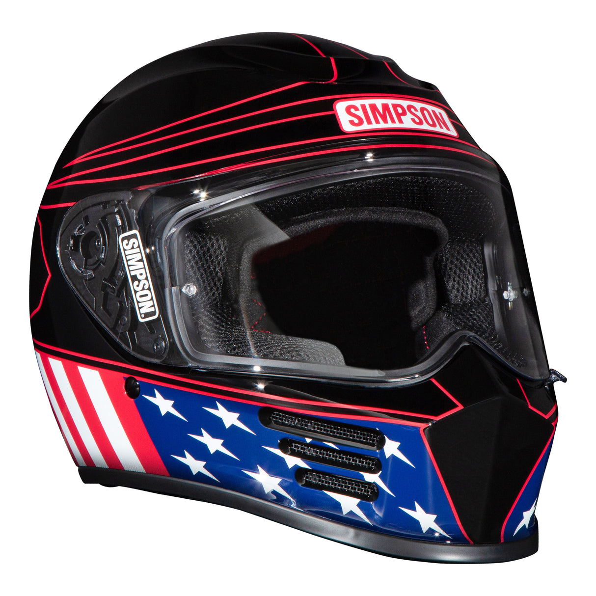 Simpson Motorcycle Speed Bandit Helmet - Americana Classic - Extra Large - SPBAM1XL