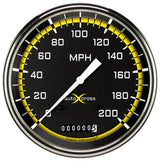 Classic Instruments Autocross Yellow 5" Speedometer Gauge (200 MPH) - AX56YSLF