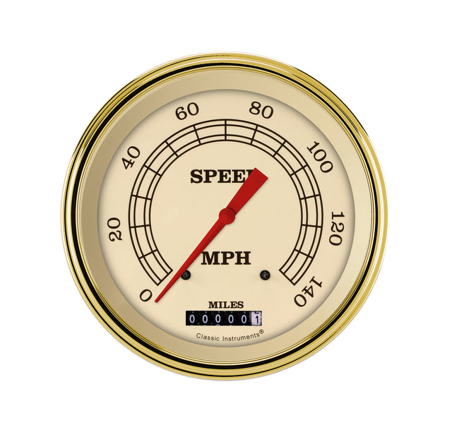 Classic Instruments VINTAGE 5IN SPEEDO 140 MPH - VT56GLF