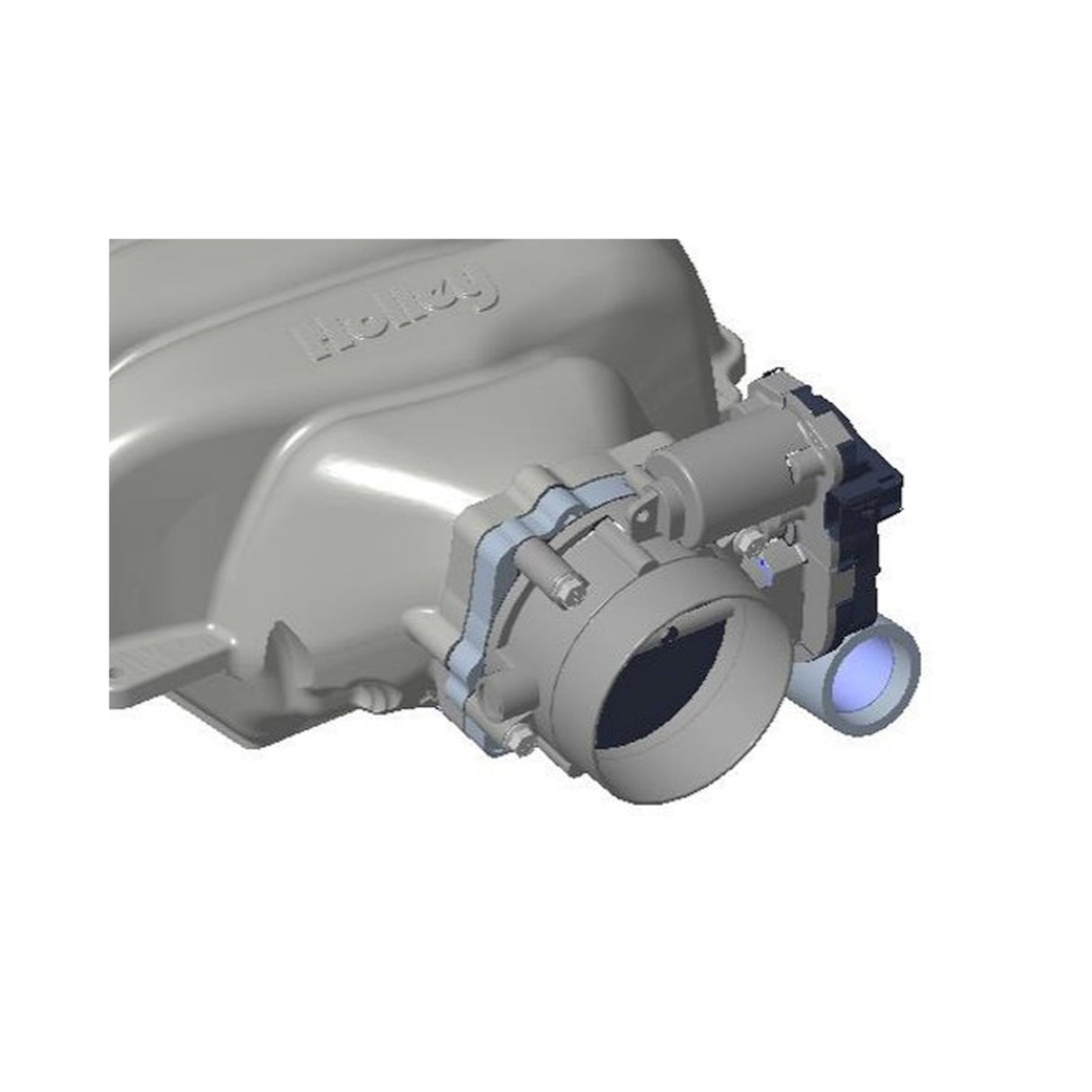 Holley 300-903 Throttle Body Adapter - Ford 7.3L Low-Profile Intake Manifold - GT500 Throttle Body