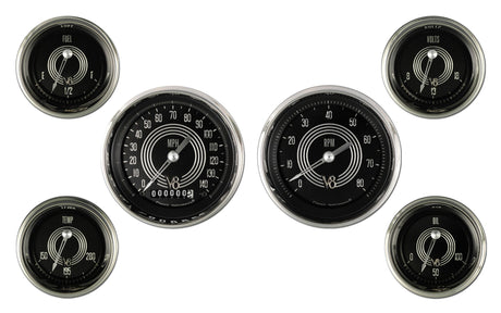 Classic Instruments V8 Speedster Six Gauge Set - V8SR01SHC
