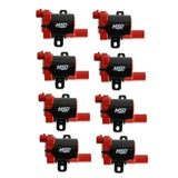 MSD Ignition Coil - GM LS Blaster Series - L-Series Truck Engine - Red - 8-Pack - 82638