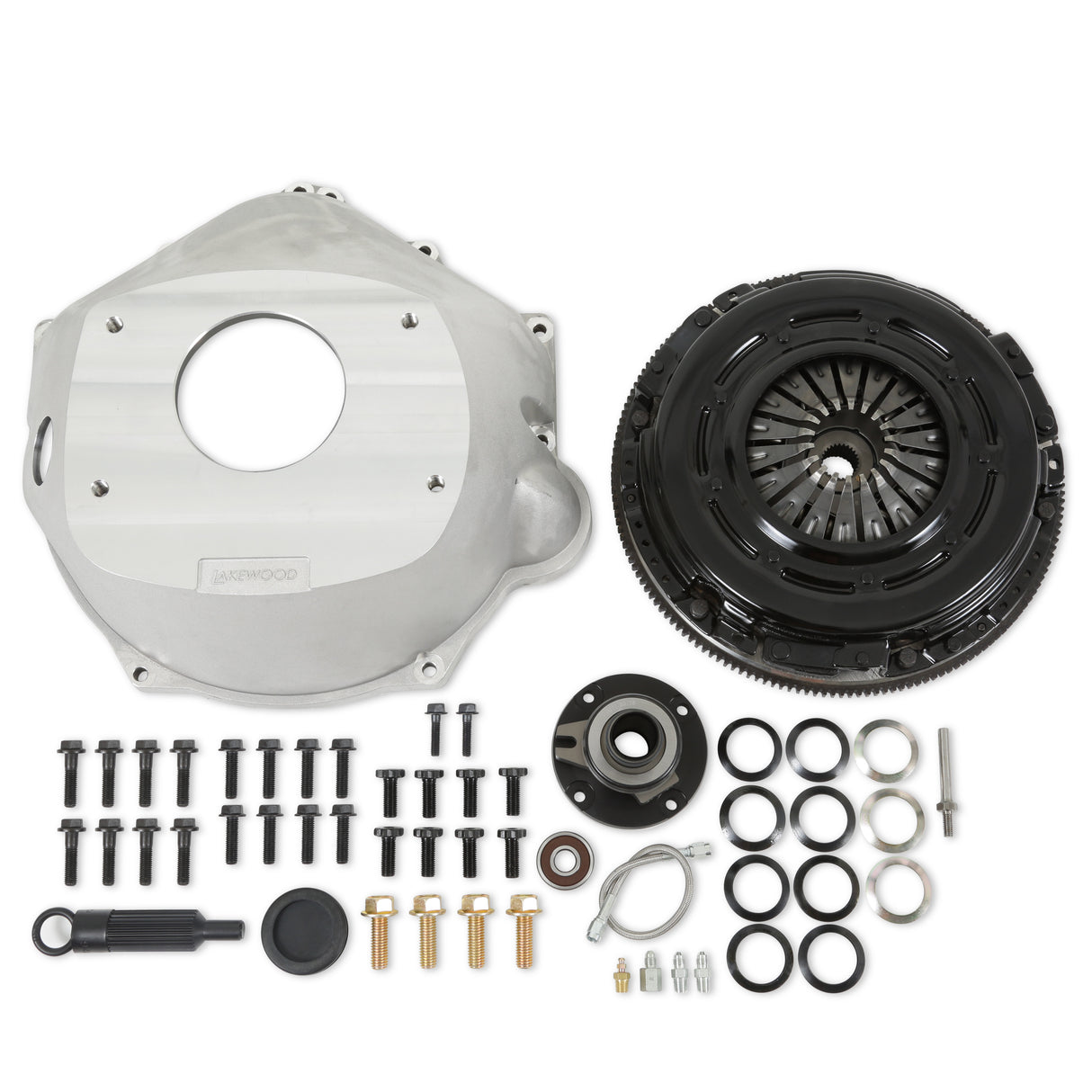 Holley 319-505 Complete Transmission Installation Kit - 8-Bolt LS or LT Engine to TKX / TKO